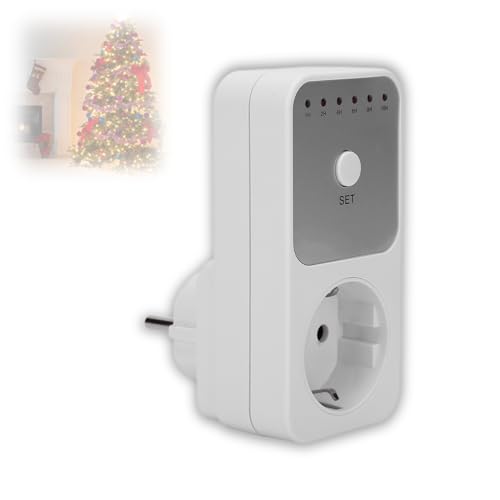 Digitaler Countdown-Timer, Countdown-Steckdose mit Automatischer Abschaltung, Energiesparender Steckdosenschalter, Stecksteckdose Zum Automatischen Ausschalten Elektronischer von LenTLy
