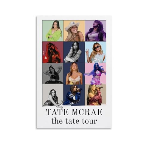 Lenaeo Tate Poster Mcrae Music Vintaeg Collage Für Zimmer, Ästhetische Leinwand-Wandkunst, Schlafzimmer-Dekor Poster 12x18inch(30x45cm) von Lenaeo
