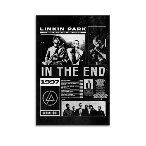 Linkin Poster Park Music Rock Band Vintage Collage Für Zimmer, Ästhetische Leinwand-Wandkunst, Schlafzimmer-Dekor Poster 12x18inch(30x45cm) von Lenaeo