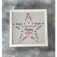 Geschenk Zur Kommunion, Taufe, Konfirmation, Bilderrahmen, Taufgeschenk, Personalisiertes Geschenk, Taufspruch, Taufbild, Bild Geschenk Zur Kommunion, Taufe, Konfirmation, Bilderrahmen, Taufgeschenk, Personalisiertes Geschenk, Taufspruch, Taufbild, Bild von LenasBastelecke