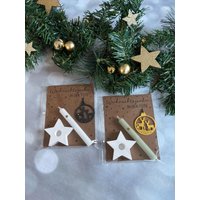 Wichtelgeschenk, Weihnachtsgeschenk, Weihnachten To Go, in Der Tüte, Weihnachtskerze, Weihnachtszauber, Geschenk, Mitbringsel von LenasBastelecke