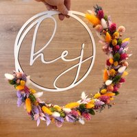 Türkranz Mit Trockenblumen, Holzkranz Zum Einzug, Willkommenskranz | Hej Türkranz Mit Trockenblumen, Holzkranz Zum Einzug, Willkommenskranz | Hej von LenasBlumenzauber