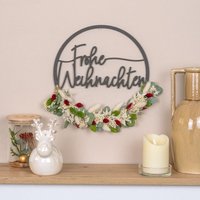 Türkranz Weihnachten Aus Holz Mit Trockenblumen Als Weihnachtsdeko Und Geschenkidee Zu Weihnachten, Trockenblumenkranz "Frohe Weihnachten" Türkranz Weihnachten Aus Holz Mit Trockenblumen Als Weihnachtsdeko Und Geschenkidee Zu Weihnachten, Trockenblumenkranz "Frohe Weihnachten" von LenasBlumenzauber