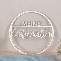 Türkranz Zur Taufe, Kommunion Oder Konfirmation Aus Holz von LenasBlumenzauber