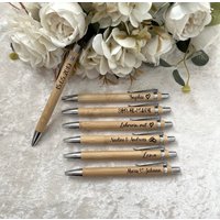 Kugelschreiber Aus Holz Personalisiert Mit Namen Gravur, Adventskalender Füllung, Hochzeitsgeschenk Stift, Bambus, Lehrergeschenk Kugelschreiber Aus Holz Personalisiert Mit Namen Gravur, Adventskalender Füllung, Hochzeitsgeschenk Stift, Bambus, Lehrergeschenk von LenasgeschenkeDE