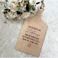 Schneidebrett Personalisiert Zur Einweihung Haus, Zuhause Geschenk, Einweihungsgeschenk, Home Geschenk Einweihung, Richtfest von LenasgeschenkeDE