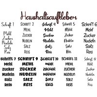 Beschriftung Vorratsdosen | Organizer Schachteln Boxen Aufkleber Für Küche Haushalt Ordnungssystem Labels von Lenasschilderwald