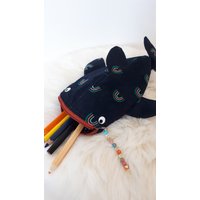 Walhai Stiftemappe Für Kinder, Haifisch Aus Cord, Besonderes Stiftemäppchen, Geschenk Einschulung, Schulstart von LenchensGetuschel