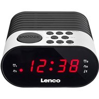 CR-07 Color White White Clock Radio von Lenco