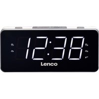 CR-18 White - FM-Radiowecker mit großem 1,8' Display Radiowecker - Lenco von Lenco
