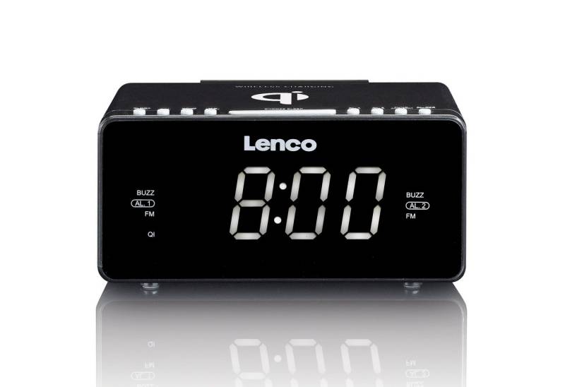 Lenco Radiowecker CR-550BK Wireless Charger, FM, USB- und AUX-Anschluss integriert Lenco Radiowecker CR-550BK Wireless Charger, FM, USB- und AUX-Anschluss integriert von Lenco