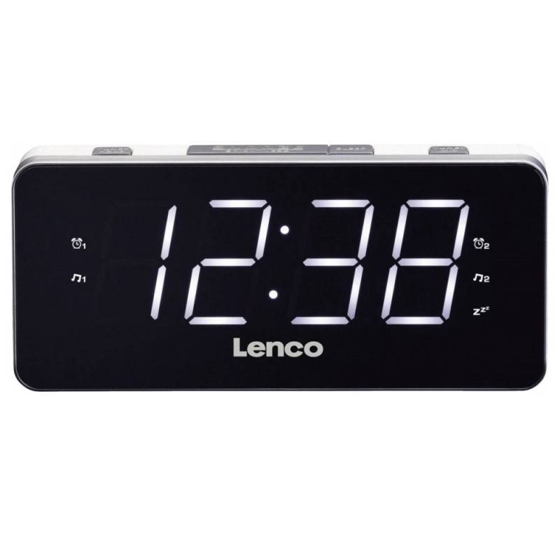 Lenco Radiowecker Lenco CR-18 Weiss Uhrenradio von Lenco