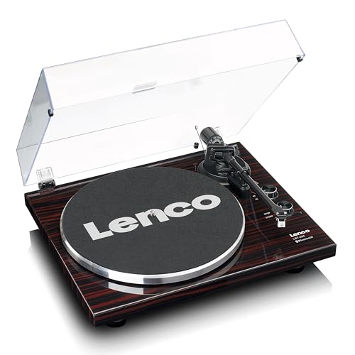 Lenco LBT-288WA - Plattenspieler mit Riemenantrieb, Bluetooth® und Anti-Skating, dunkelbraun Lenco LBT-288WA - Plattenspieler mit Riemenantrieb, Bluetooth® und Anti-Skating, dunkelbraun von Lenco