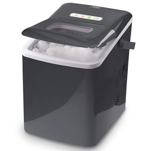 Trebs 99363 Eiswürfelbereiter - Eiswürfelmaschine - 12kg Eiswürfel in 24 Stunden - 2 L Wassertank - 9 Eiswürfel pro Zyklus - Abschaltautomatik - Zubehör - schwarz von Lenco