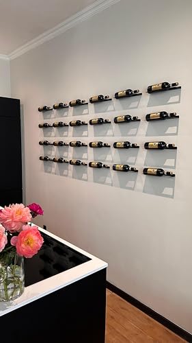 Lendo Online Weinregal Wandmontage 6 Flaschen - Weinschrank - Weinflaschenhalter Hängend An Wand - Weinlagerung - Schwarz - Pulverbeschichteter Metall - Stahl - Flaschenregal - Industrieller Stil Lendo Online Weinregal Wandmontage 6 Flaschen - Weinschrank - Weinflaschenhalter Hängend An Wand - Weinlagerung - Schwarz - Pulverbeschichteter Metall - Stahl - Flaschenregal - Industrieller Stil von Lendo Online