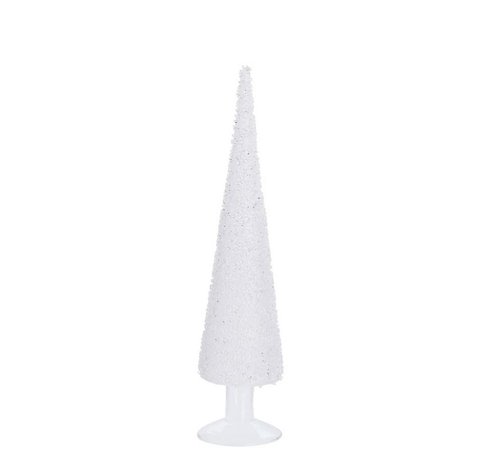 Lene Bjerre Dekoobjekt Weihnachtsdekoration CRISTELLE Glas weiß glitzer, 40cm von Lene Bjerre