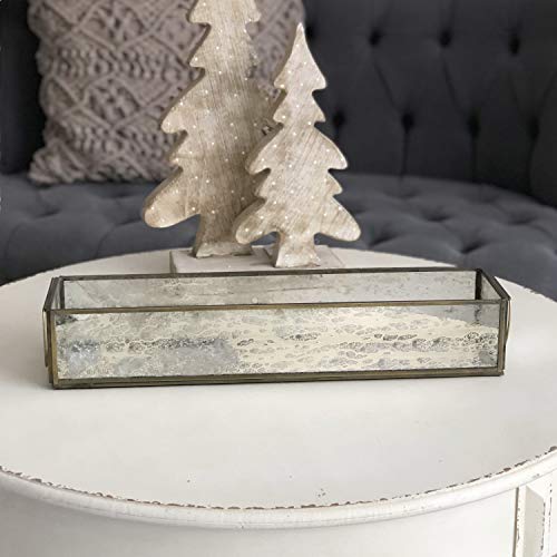 Lene Bjerre Spiegeltablett Kerzentablett 'Ally' Glas Antikmessing Deko Scandi Boho Lene Bjerre Spiegeltablett Kerzentablett 'Ally' Glas Antikmessing Deko Scandi Boho von Lene Bjerre