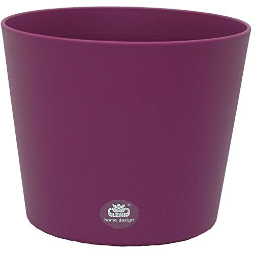 LENI Übertopf Flori 14 Ø 14 cm x 12 cm Dunkelflieder von Leni