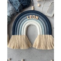 Regenbogen Makramee Größe Xl Ohne Name, Handgemachte & Individuelle Kinderzimmer Deko/Geschenk Geburt, Geburtstag Regenbogen Makramee Größe Xl Ohne Name, Handgemachte & Individuelle Kinderzimmer Deko/Geschenk Geburt, Geburtstag von LeniLovesShop