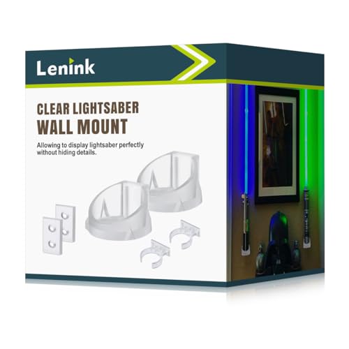 Lenink 2 Stück Transparente Lichtschwert-Wandhalterung für Darth Revan, Darth Vader Sabers und die Meisten Lichtschwerter Lenink 2 Stück Transparente Lichtschwert-Wandhalterung für Darth Revan, Darth Vader Sabers und die Meisten Lichtschwerter von Lenink