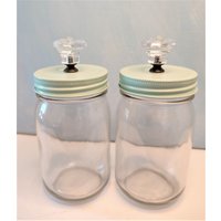 2 St. Deckelgläser Shabby Chic Vorratsdosen Bonbonglas 2 St. Deckelgläser Shabby Chic Vorratsdosen Bonbonglas von Lenisalih