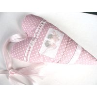 Herz - Vergißmeinnicht Stoffherz von Lenisalih