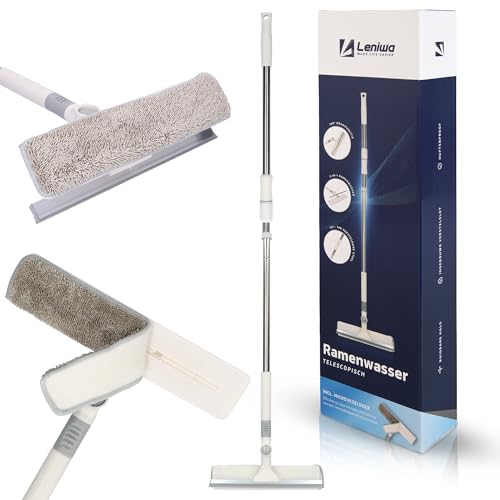 Leniwa 2-in-1 Teleskop Fensterwischer – Ausziehbar bis 148 cm – Mit Abzieher & 2 Mikrofasertüchern – Streifenfreie Reinigung von Fenstern, Spiegeln & Duschkabinen Leniwa 2-in-1 Teleskop Fensterwischer – Ausziehbar bis 148 cm – Mit Abzieher & 2 Mikrofasertüchern – Streifenfreie Reinigung von Fenstern, Spiegeln & Duschkabinen von Leniwa