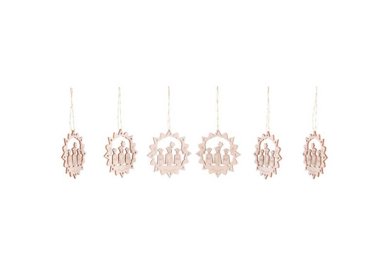 Lenk und Sohn Dekohänger Christbaumschmuck Stern Kurrende (6-tlg. - 7cm) von Kunstgewerbe Lenk von Lenk und Sohn