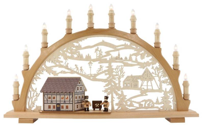 Lenk und Sohn Osterhase Lenk und Sohn Schwibbogen Fachwerkhaus Bergmann von Lenk und Sohn