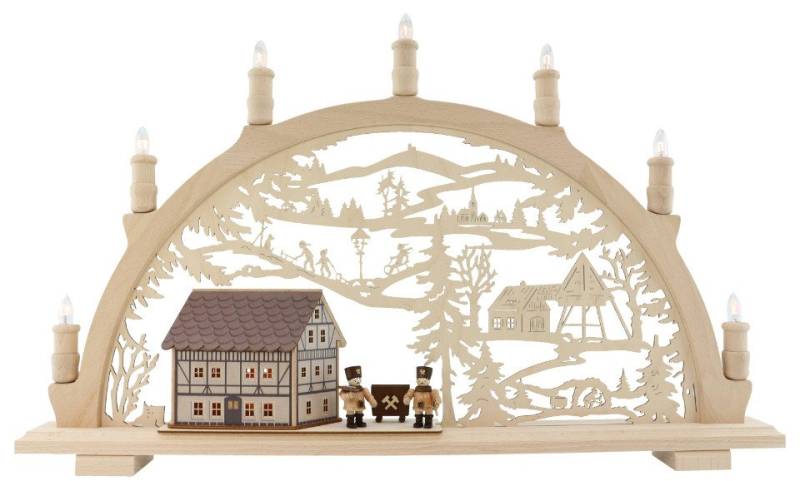 Lenk und Sohn Osterhase Lenk und Sohn Schwibbogen Fachwerkhaus Bergmann von Lenk und Sohn