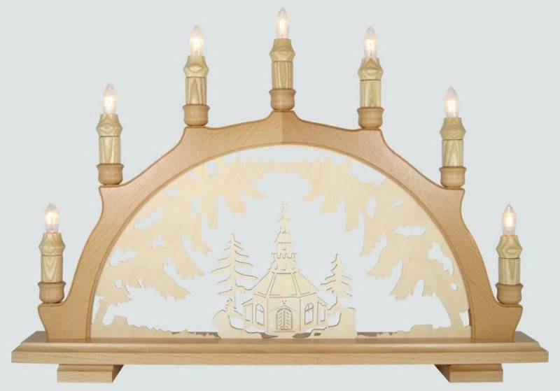 Lenk und Sohn Osterhase Lenk und Sohn Schwibbogen Seiffener Kirche von Lenk und Sohn