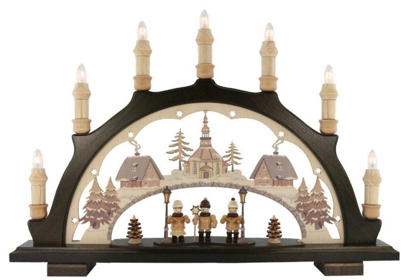 Lenk und Sohn Lichterbogen Lenk und Sohn Schwibbogen Sternsänger coloriert von Lenk und Sohn