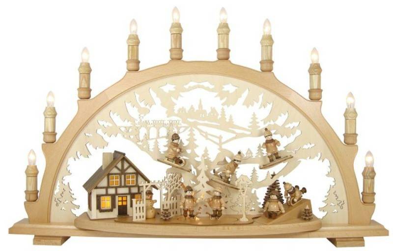 Lenk und Sohn Osterhase Lenk und Sohn Lichterbogen Erzgebirge mit Winterkindern von Lenk und Sohn