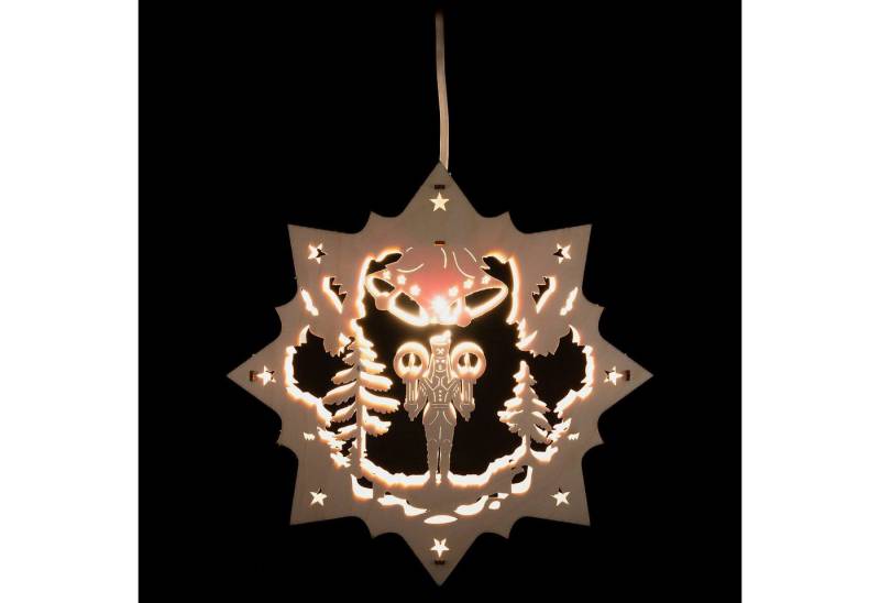 Lenk und Sohn Schwibbogen Fensterbild Bergmann (27cm) von Kunstgewerbe Lenk & Sohn von Lenk und Sohn