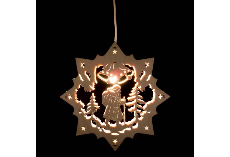 Lenk und Sohn Schwibbogen Fensterbild Weihnachtsmann (27cm) von Kunstgewerbe Lenk & Sohn von Lenk und Sohn