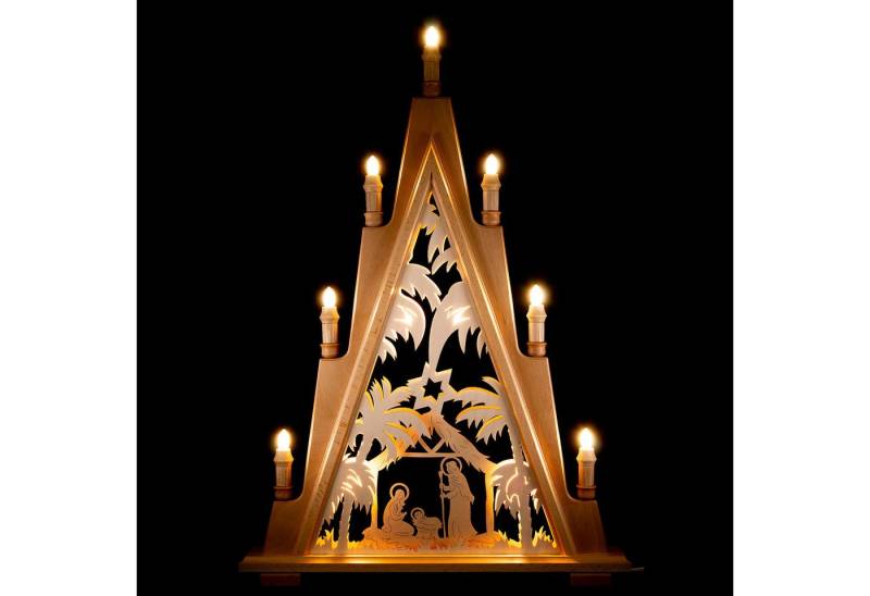Lenk und Sohn Schwibbogen Lichterspitze Krippe (49x71cm) von Kunstgewerbe Lenk & Sohn von Lenk und Sohn