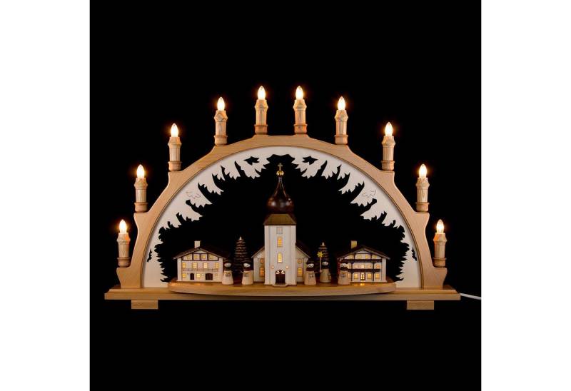 Lenk und Sohn Schwibbogen Schwibbogen Bergkirche Kurrendesänger (66x43cm) von Kunstgewerbe Lenk von Lenk und Sohn