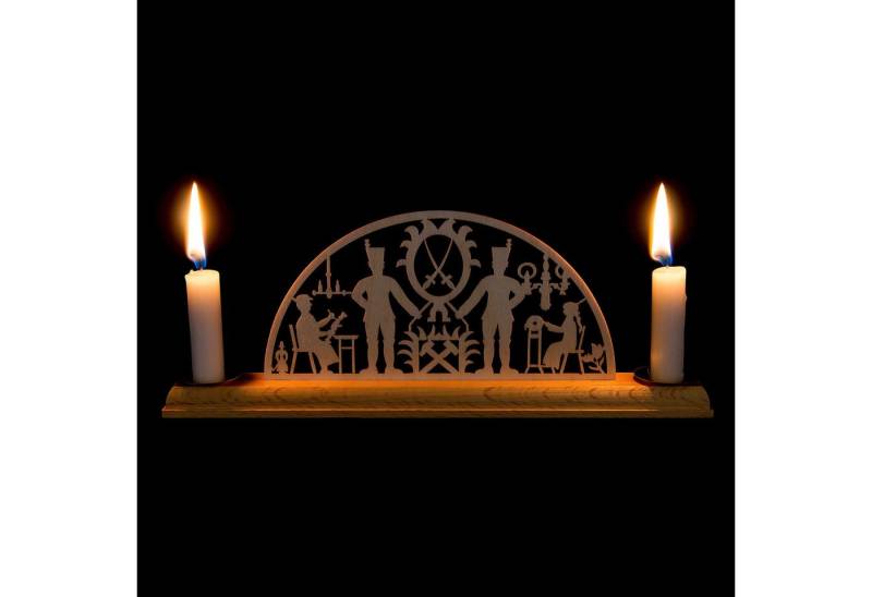 Lenk und Sohn Schwibbogen Schwibbogen Bergmann Erzgebirge (29x8cm) von Kunstgewerbe Lenk & Sohn von Lenk und Sohn