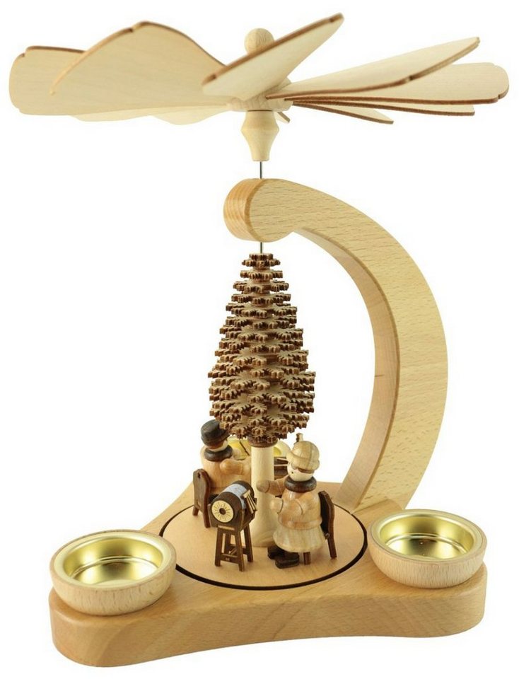 Lenk und Sohn Weihnachtspyramide Lenk und Sohn Weihnachtspyramide Klöpplerin und Schnitzer, Handarbeit aus dem Erzgebirge von Lenk und Sohn