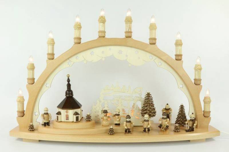 Lenk und Sohn Osterhase Lenk und Sohn Schwibbogen Winterkinder mit Kirche von Lenk und Sohn