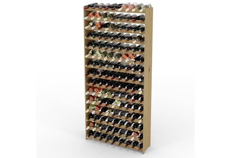 Lenmar Weinregal Weinregal Weinregal Holz Flaschenregal für 135 Flaschen Massiv 135 von Lenmar