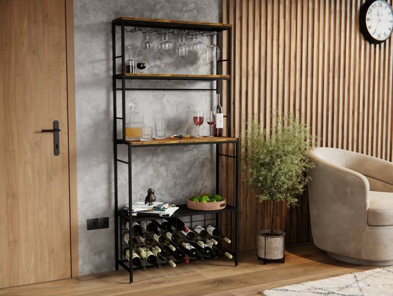 Lenmar Weinregal Weinregal aus Metall,Flaschenregal,Regale,Flaschenhalter LOFT 2-21 Lenmar Weinregal Weinregal aus Metall,Flaschenregal,Regale,Flaschenhalter LOFT 2-21 von Lenmar