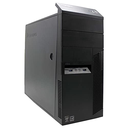 Desktop-Computer Lenovo M93P i7 4770 bis zu 3,9 GHz PC Festplatte Gaming Professionelle Grafik VideoEditing SmartWorking (generalüberholt) (ohne WLAN-Antenne, 32 GB RAM 240 GB + HDD 2 TB) von Lenovo