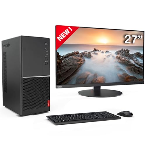 Desktop-PC komplett überholt All-in-One Windows 11 Pro Office 19 HDMI CPU i5 RAM 16 GB SSD 512 NVME + HDD 500 GB Monitor 27 NEW KEY WIFI (Generalüberholt) von Lenovo