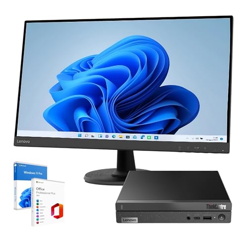 Lenovo Bundle Business 2024 Tiny X0Q Mini-PC | Intel Core i5-13420H 8 Core bis zu 4,60 GHz | 32 GB RAM | SSD 1 Tera Nvme | WI-FI Monitor 27 Zoll FHD Windows 11 Pro Office 2021 Garantie 36 Monate von Lenovo