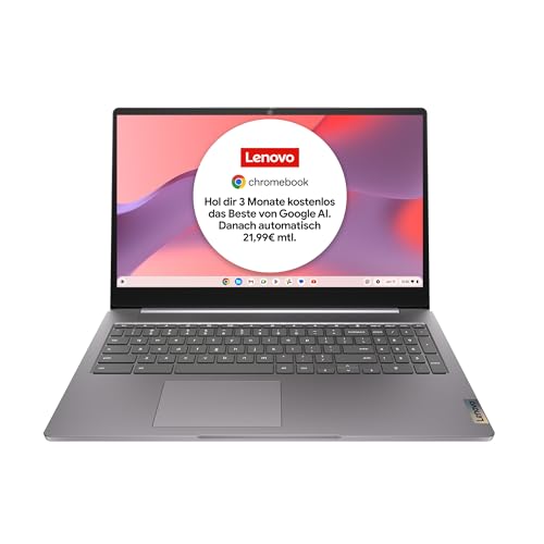 Lenovo Chromebook IdeaPad 3i | 15,6" Full HD Touch Display | Intel Celeron N4500 | 8GB RAM | 128GB SSD | Intel UHD Grafik | Chrome OS | QWERTZ | grau | 3 Monate Premium Care von Lenovo