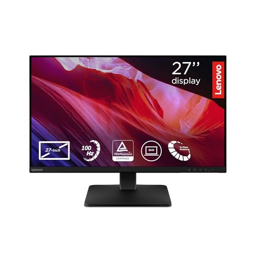 Lenovo L27qe | 27" QHD WLED Monitor | 2560x1440 | 16:9 | 100 Hz | 4ms Reaktionszeit | IPS-Panel | HDMI | DisplayPort | TÜV Eye Comfort Schutz| Entspiegelt | Raven schwarz | 4.5 kg Lenovo L27qe | 27" QHD WLED Monitor | 2560x1440 | 16:9 | 100 Hz | 4ms Reaktionszeit | IPS-Panel | HDMI | DisplayPort | TÜV Eye Comfort Schutz| Entspiegelt | Raven schwarz | 4.5 kg von Lenovo