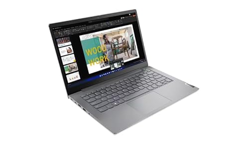 Lenovo ThinkBook 14 G4 IAP Notebook 14 FHD (Intel Core i7-1255U, 16 GB RAM, 512 SSD, Integrated Intel Iris Xe Graphics, Windows 11 Pro 64), Mineral Grey, spanische QWERTY-Tastatur von Lenovo