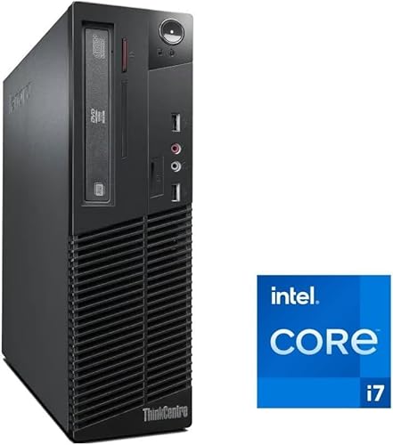 Lenovo - Schneller PC mit Intel Core i7 4790 - Desktop Computer + Silent Rechner für Büro & Home Office mit 4 GHZ - 16GB RAM - 512GB SSD - USB3.0 - WLAN - inkl Windows 11 Pro und Office 2010 | 7672 von Lenovo