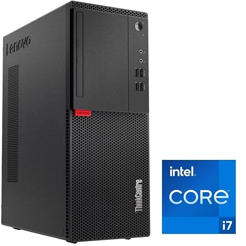 Lenovo - Schneller PC mit Intel Core i7 6700 - Desktop Computer + Silent Rechner für Büro & Home Office mit 4 GHZ - 32 GB - 1000 GB SSD - USB3.0 - WLAN - inkl Windows 11 Pro und Office 2010 | 7715 von Lenovo